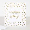 New Caroline Gardner Gold Hearts Wedding Card