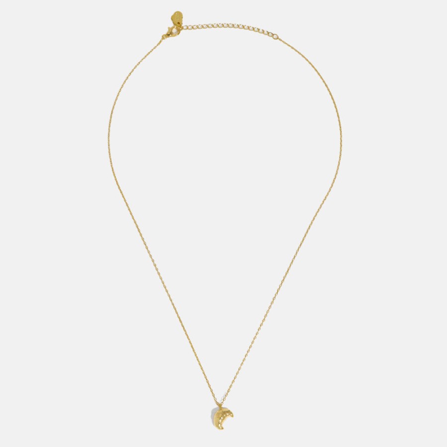 Hot ESTELLA BARTLETT Gold Plated Croissant Necklace