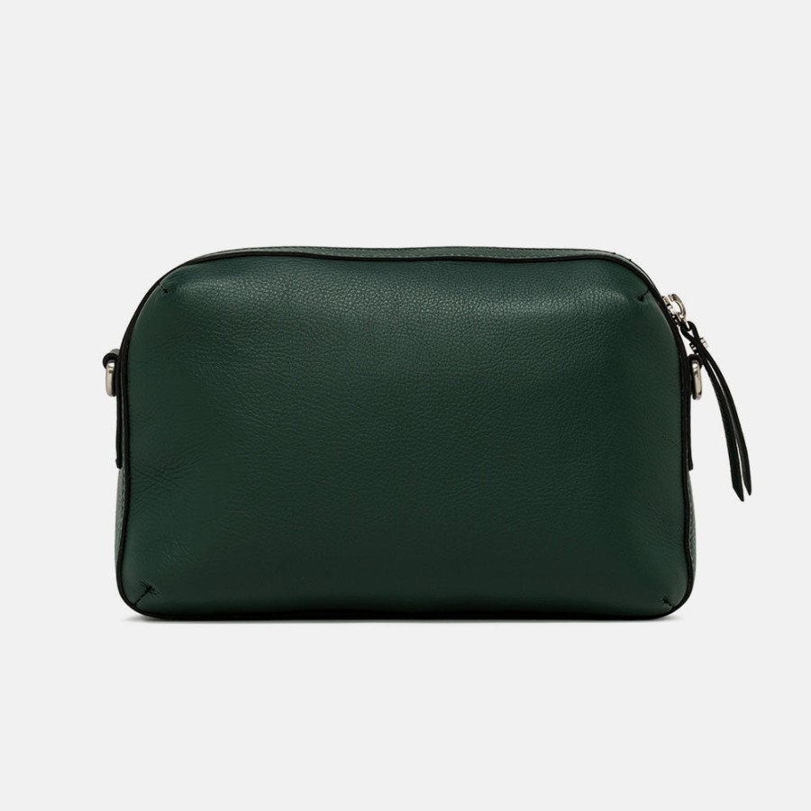 Online GIANNI Forest Green Leather Rebecca Crossbody Bag