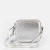 New Caroline Gardner Silver Leather Mini Camera Bag