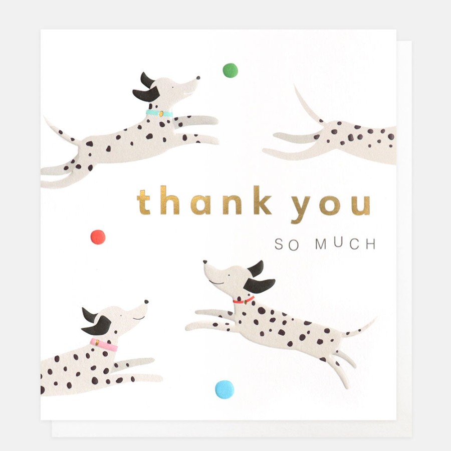 Best CAROLINE GARDNER Excited Dogs Thank You Card