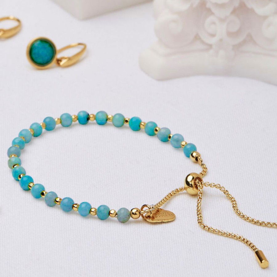 Clearance ESTELLA BARTLETT Gold Plated Amazonite Amelia Bracelet