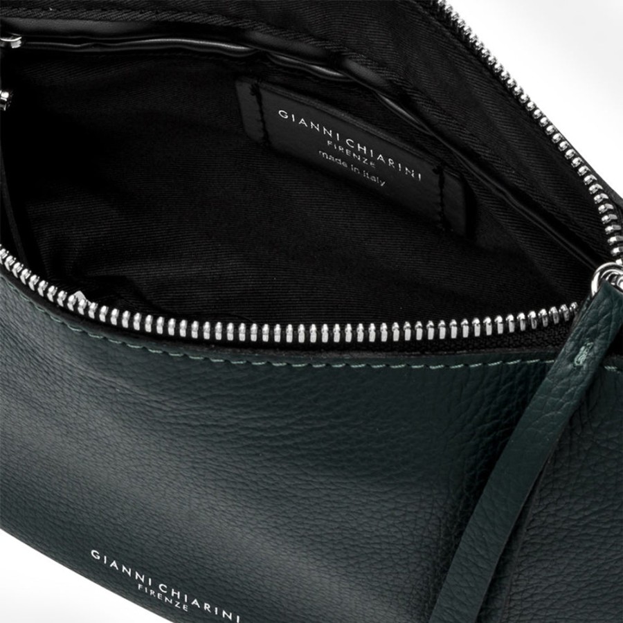 Online GIANNI Deep Green Leather Nadia Bag