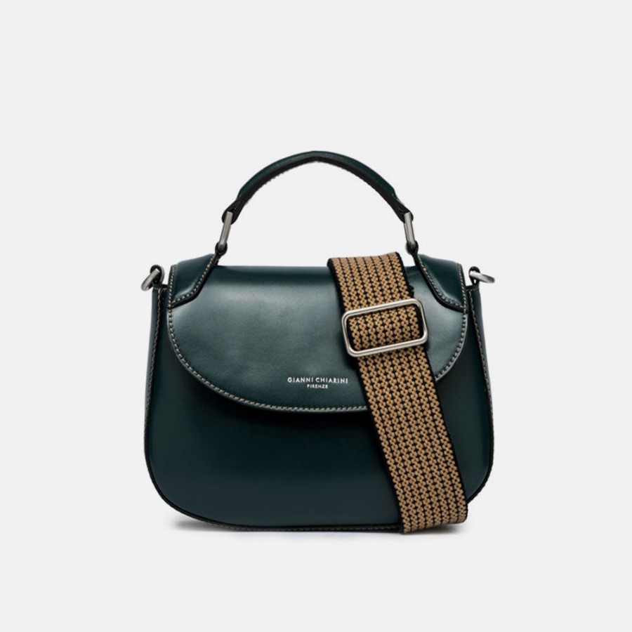 Wholesale GIANNI Dark Green Leather Grace Bag