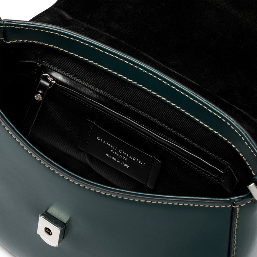 Wholesale GIANNI Dark Green Leather Grace Bag