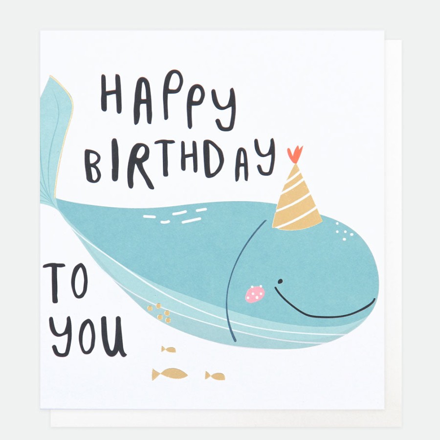 New Caroline Gardner Party Whale Birthday Card