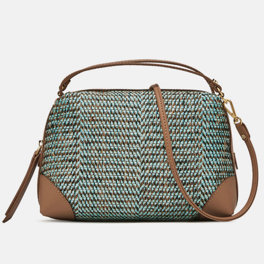 Best GIANNI Aqua Woven Large Alifa Bag