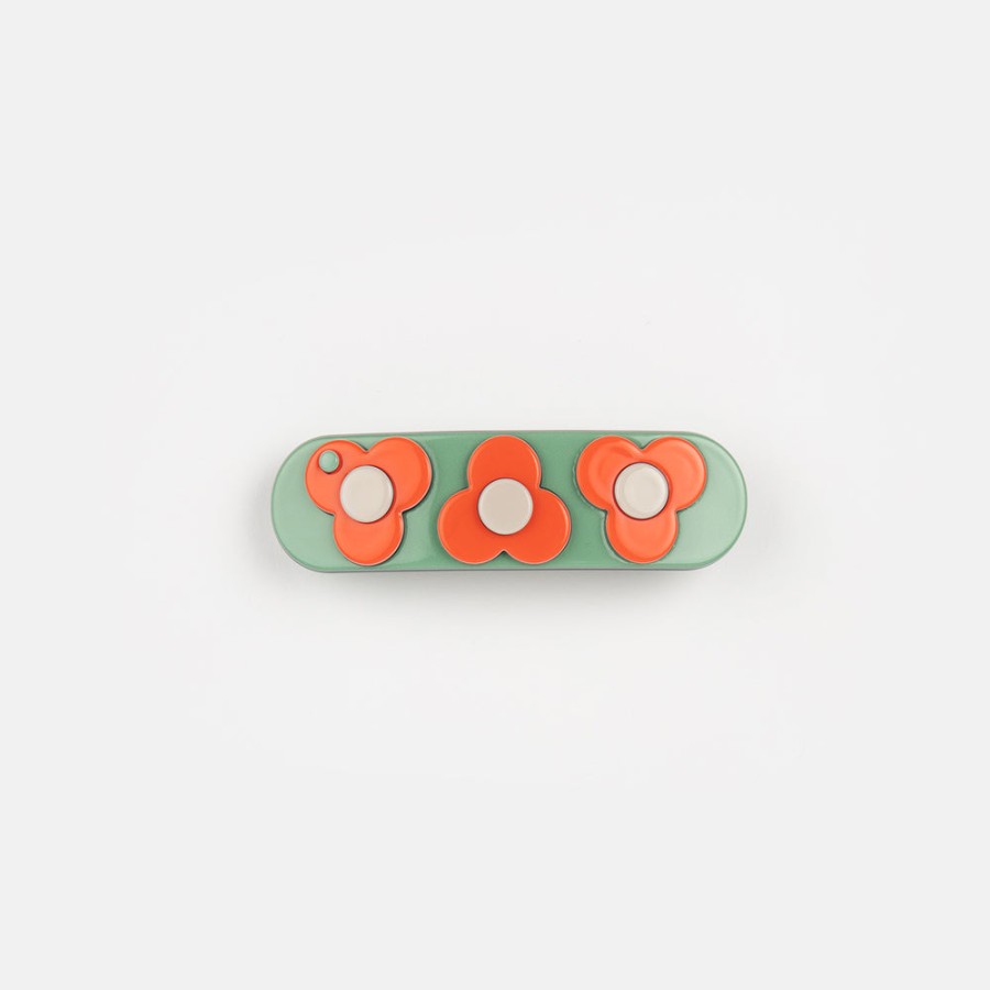 New INKY u0026 MOLE Sage Green Barcelona Trio Hair Clip