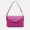 Best GIANNI Hot Pink Leather Brooke Flap Bag