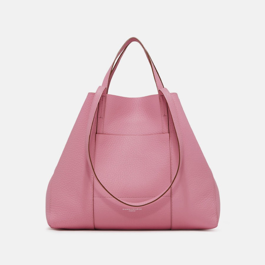 Clearance GIANNI Pink Leather Superlight Tote Bag