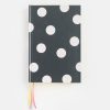 New Caroline Gardner Charcoal Spot Multi Ribbon Hardback Notebook