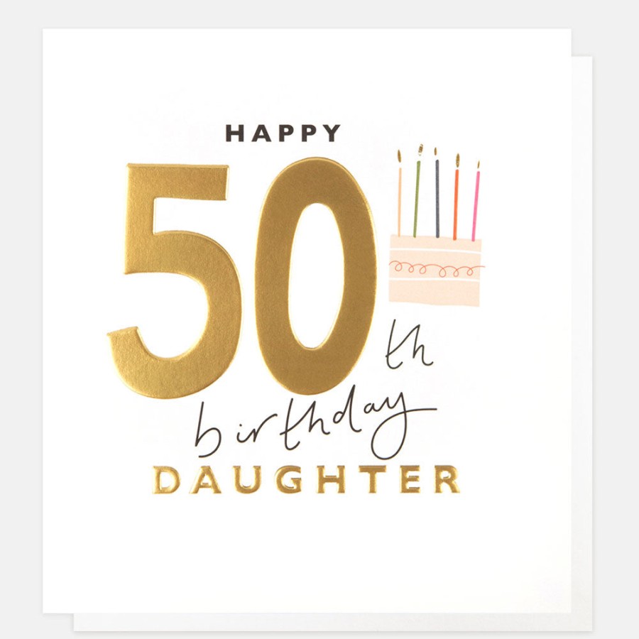 Best CAROLINE GARDNER Cake 50Th Birthday Card For Daughter