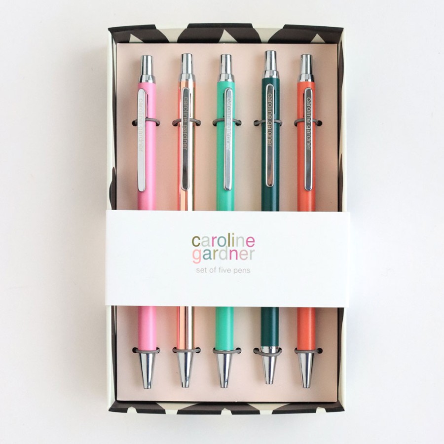 Hot Caroline Gardner Multi Jade Pen Set Of 5