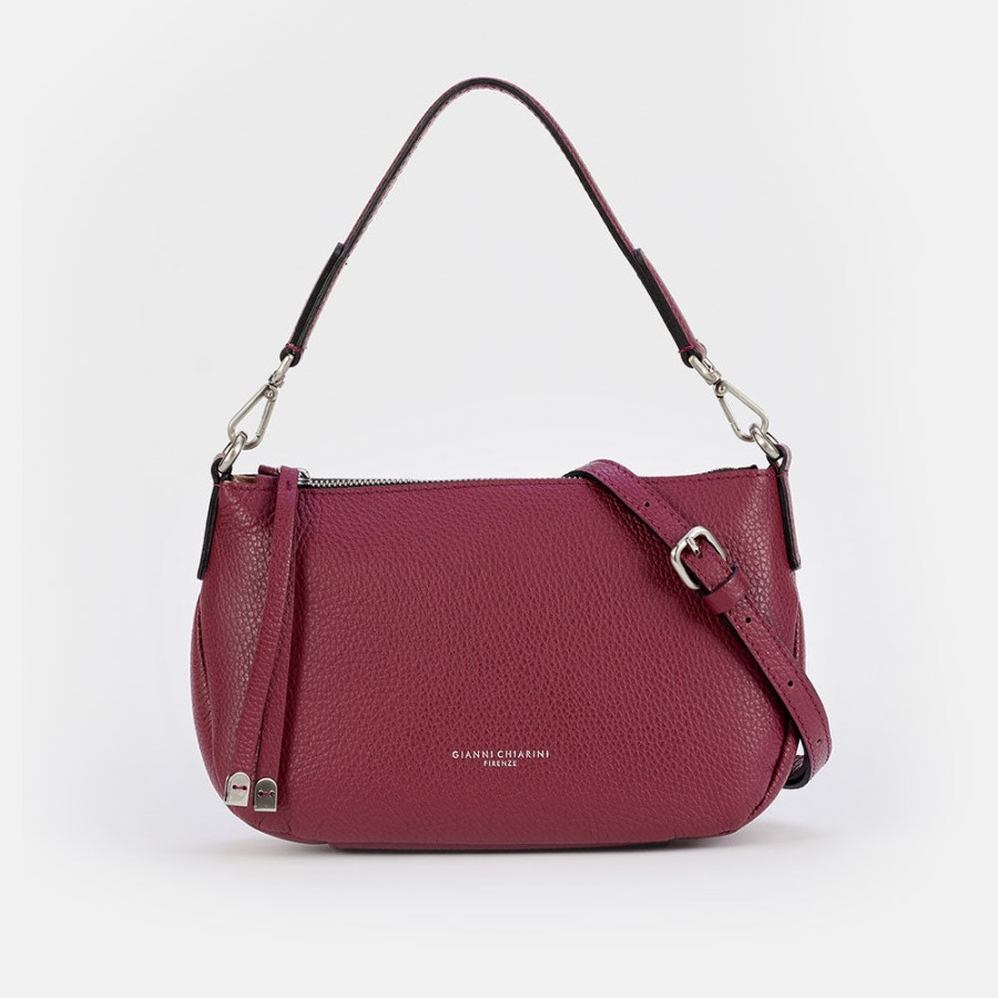 Hot GIANNI Red Beet Leather Nadia Bag