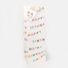 Wholesale Caroline Gardner Happy Birthday Bunting Bottle Gift Bag