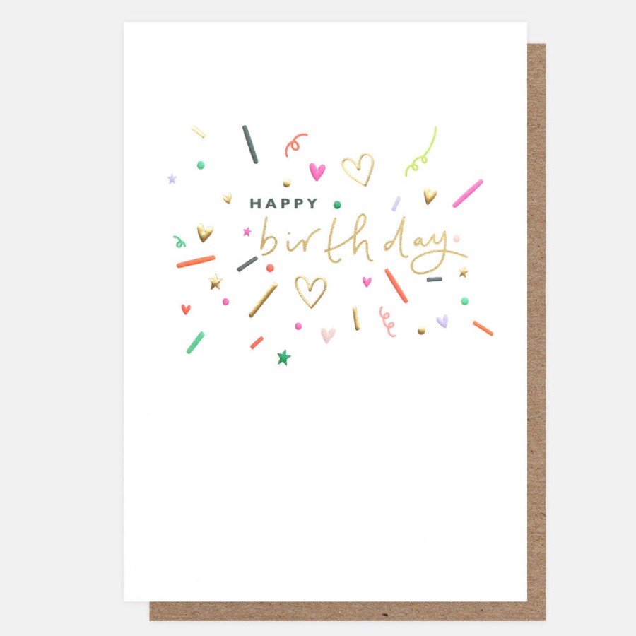 Best Caroline Gardner Colourful Confetti Birthday Card