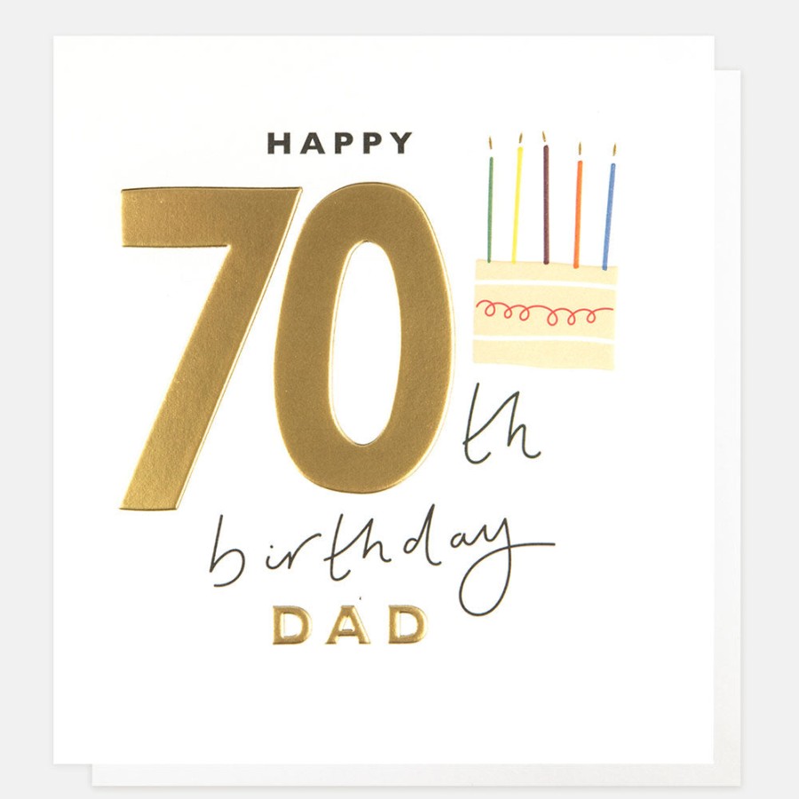 Hot CAROLINE GARDNER Cake 70Th Birthday Card For Dad