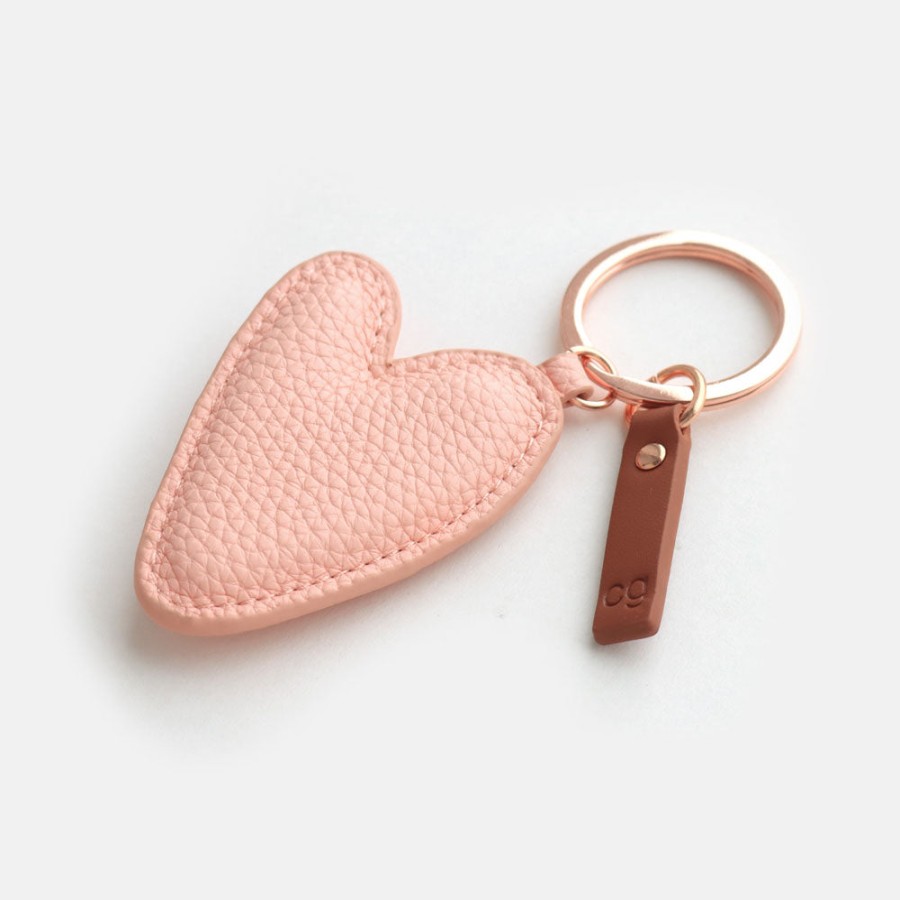 New Caroline Gardner Peach Heart Keyring