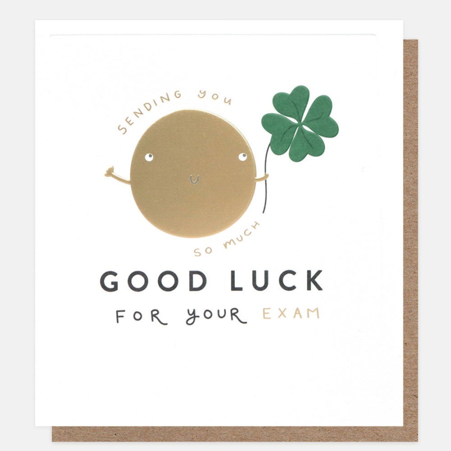 Wholesale CAROLINE GARDNER Clover Exam Good Luck Card