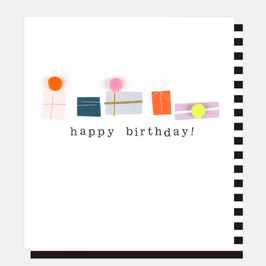 New CAROLINE GARDNER Pom Pom Presents Birthday Card