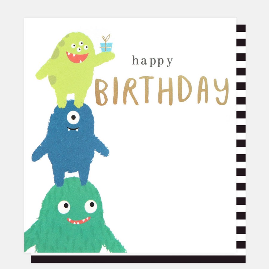 Clearance Caroline Gardner Monster Stack Birthday Card