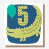 Best Caroline Gardner Crocodile 5Th Birthday Card