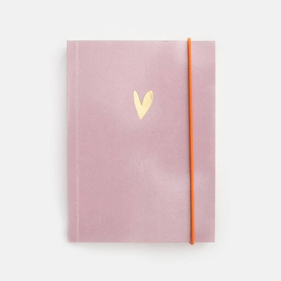 Best CAROLINE GARDNER Pink Heart Small Soft Cover Notebook