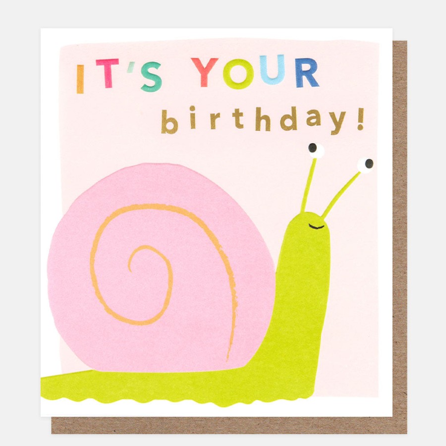 New CAROLINE GARDNER It'S Your Birthday Snail Birthday Card