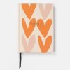 Hot CAROLINE GARDNER Orange/Pale Pink Hearts Address And Birthday Book