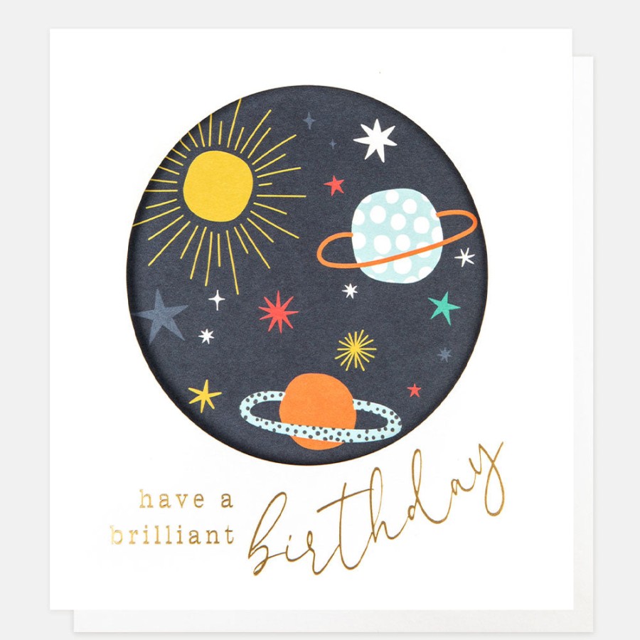 Wholesale CAROLINE GARDNER Space Planets Brilliant Birthday Card