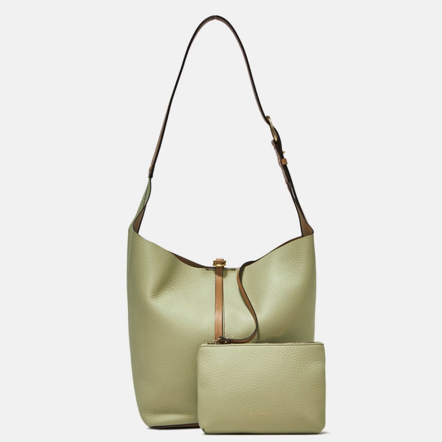 Wholesale GIANNI Soft Green Leather Cora Tote Bag