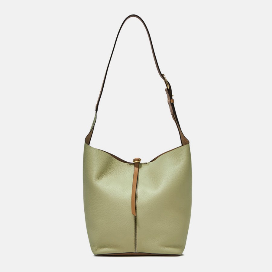 Wholesale GIANNI Soft Green Leather Cora Tote Bag