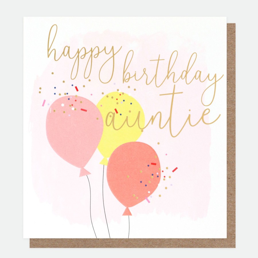 New Caroline Gardner Balloons Birthday Card For Auntie