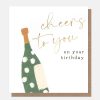 Best CAROLINE GARDNER Cheers To You Spotty Bottle Birthday Card