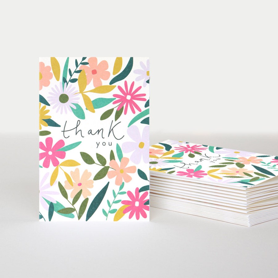 Best Caroline Gardner Floral Thank You Notecards Pack Of 10