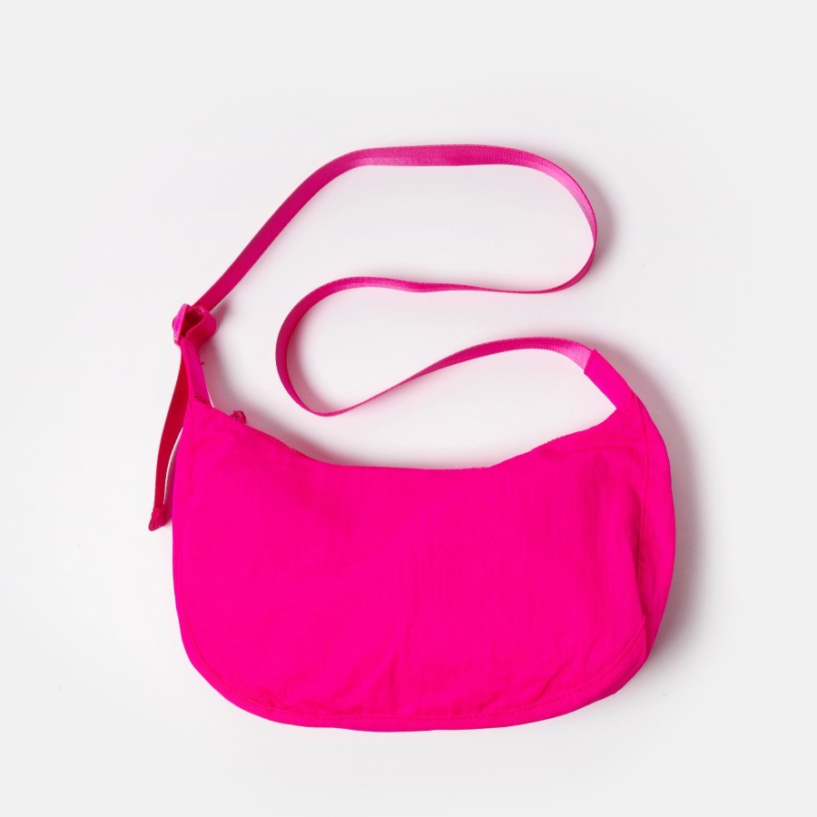 Online FASHION CITY Fuchsia Pink Nylon Crossbody Bag