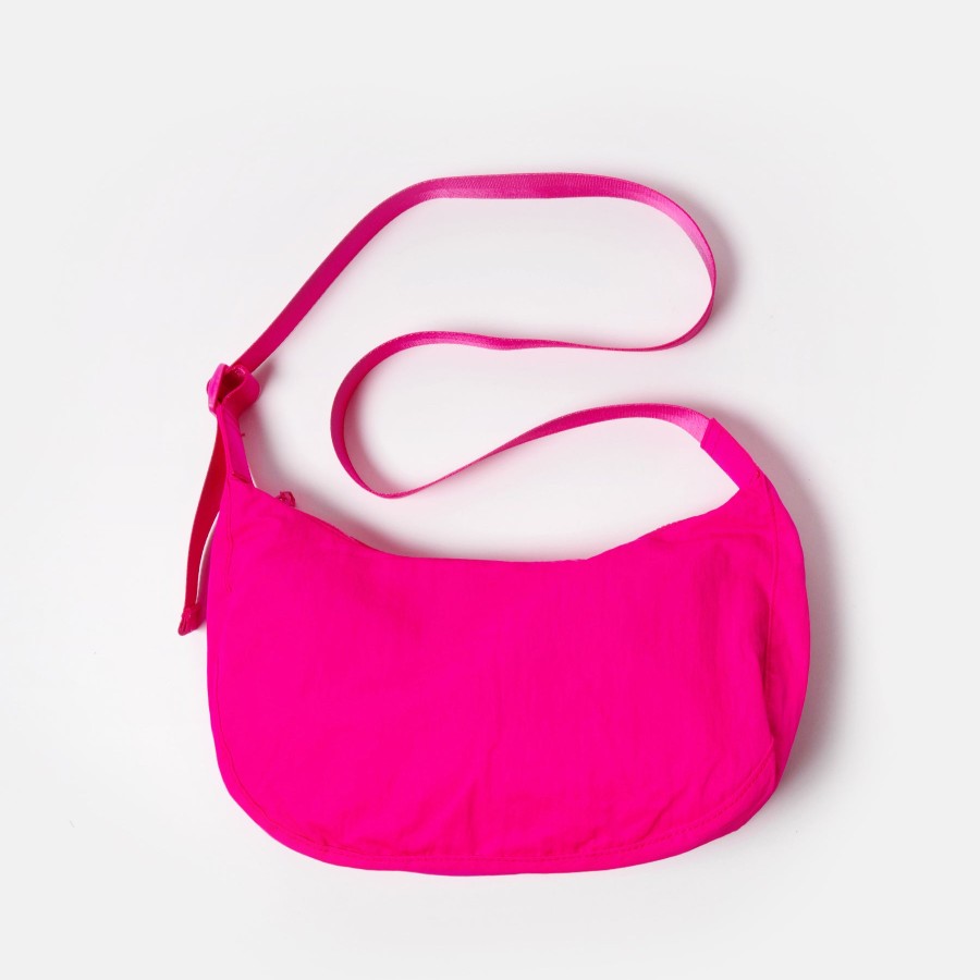 Best FASHION CITY Fuchsia Pink Nylon Crossbody Bag