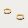 Online ESTELLA BARTLETT Gold Plated Rainbow Huggie Hoop Earrings