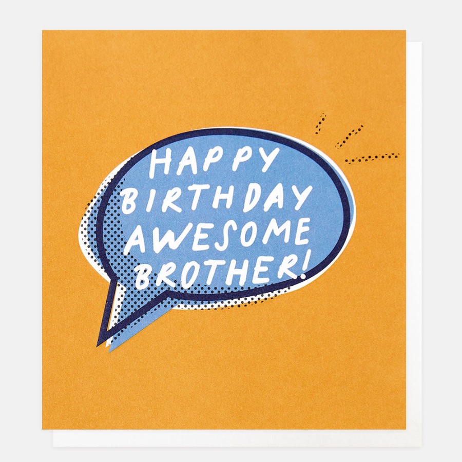 Wholesale Caroline Gardner Speech Bubble Birthday Card For Brother