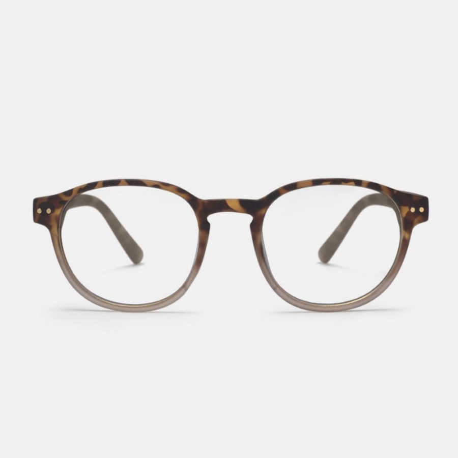 Clearance CHARLY THERAPY Light Brown Jerry Blue Light Glasses