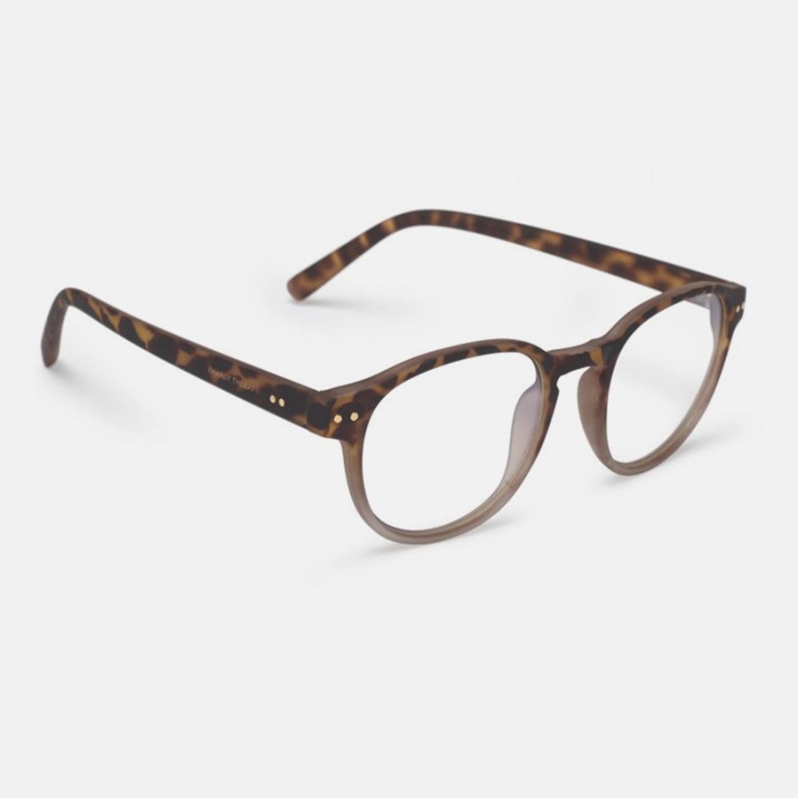 Clearance CHARLY THERAPY Light Brown Jerry Blue Light Glasses