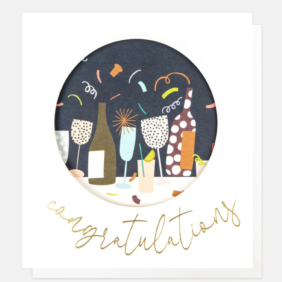 New CAROLINE GARDNER Drinks And Bottles Congratulations Card