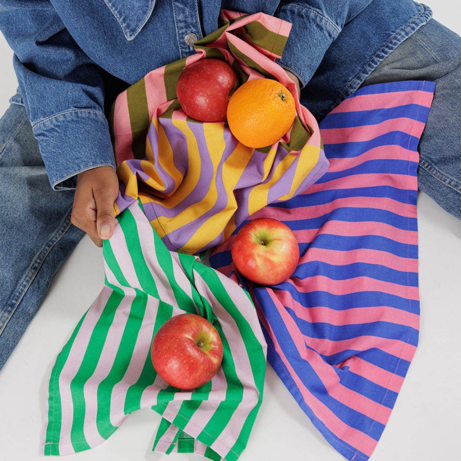 Wholesale BAGGU Stripe Reuseable Cloth Set Of 3