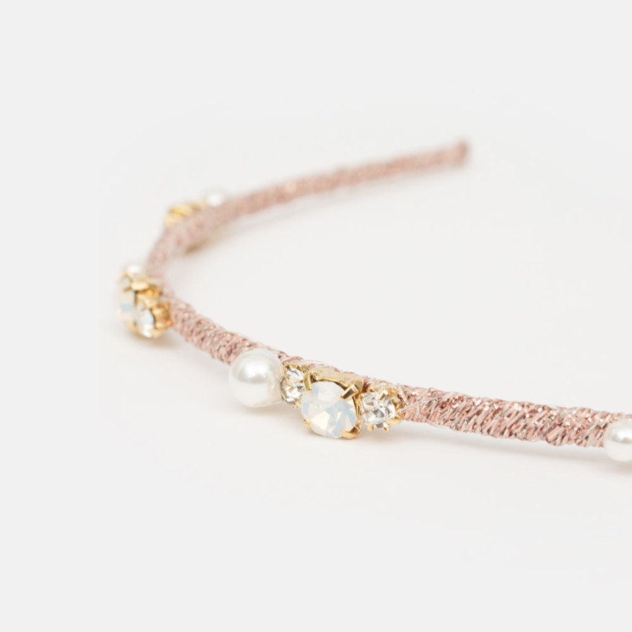 Online PARKSIDE Pale Pink Crystal Headband