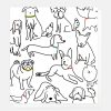 Wholesale CAROLINE GARDNER Scribbly Dogs Everyday Blank Card