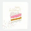 Clearance Caroline Gardner Cake Slice Birthday Card