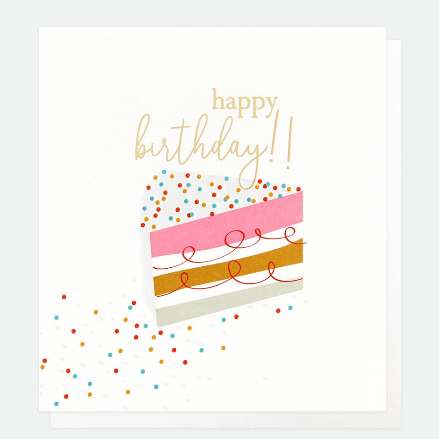 Clearance Caroline Gardner Cake Slice Birthday Card