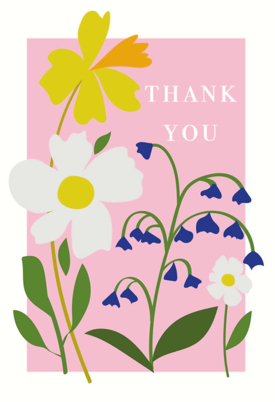 Hot Caroline Gardner Flowers Thank You Notecards Pack Of 10