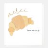 New CAROLINE GARDNER Croissant Thank You Card