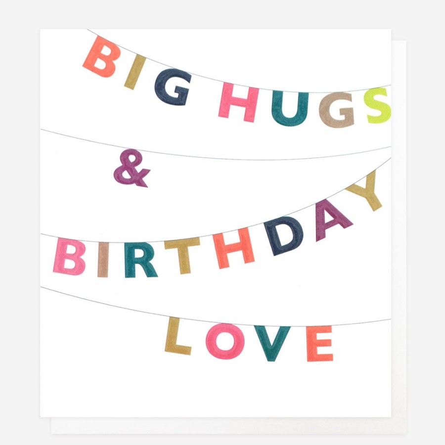 Best Caroline Gardner Big Hugs & Love Bunting Birthday Card